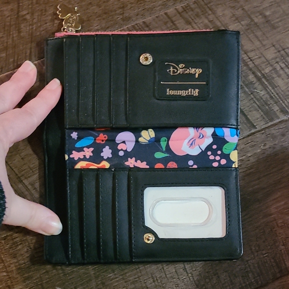 Loungefly Disney Floral Black Satchel - Picture 9 of 10